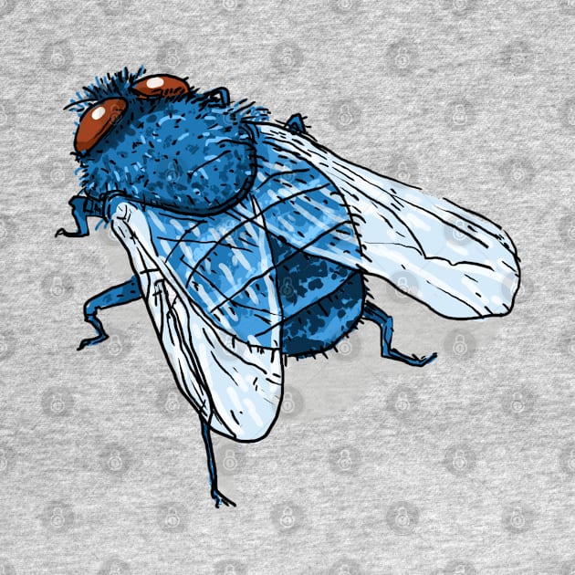 Bugs-10 Blue Fly by Komigato